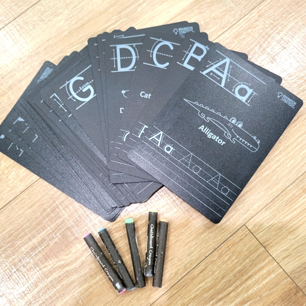 Imagination Starters: Alphabet traceable flashcards